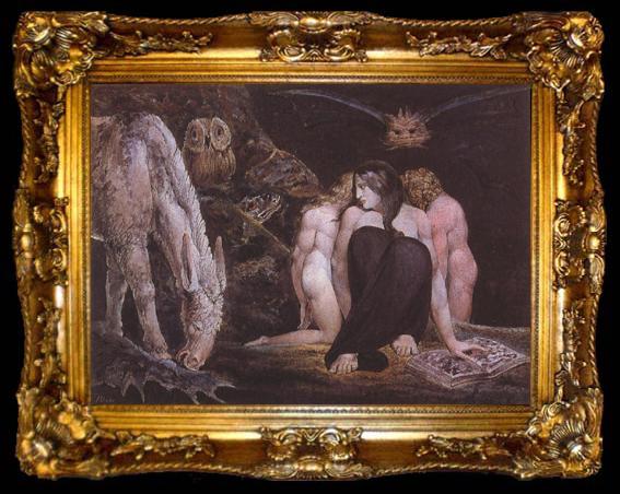 framed  William Blake Hecate (mk22), ta009-2